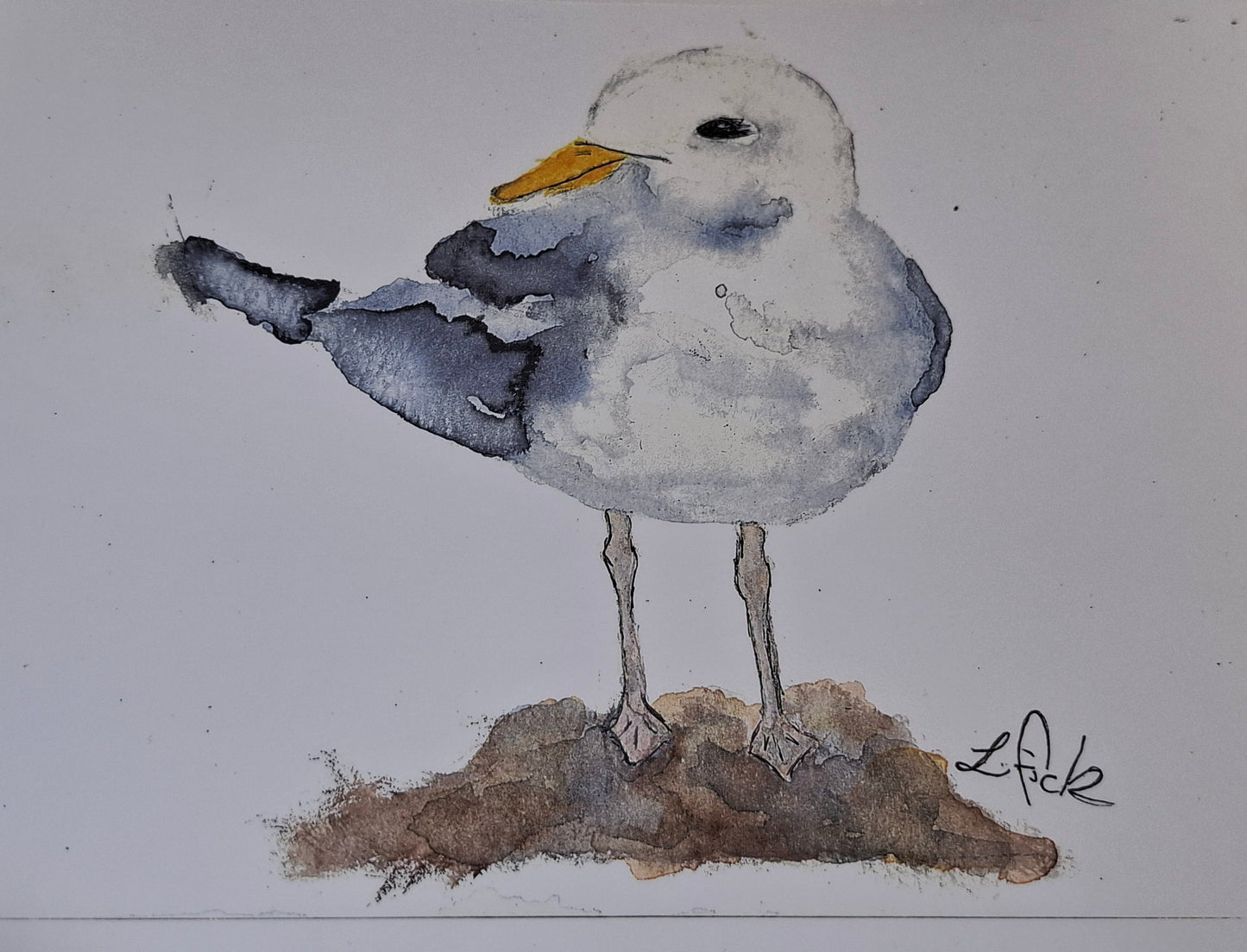 Hedgehog Water colour print